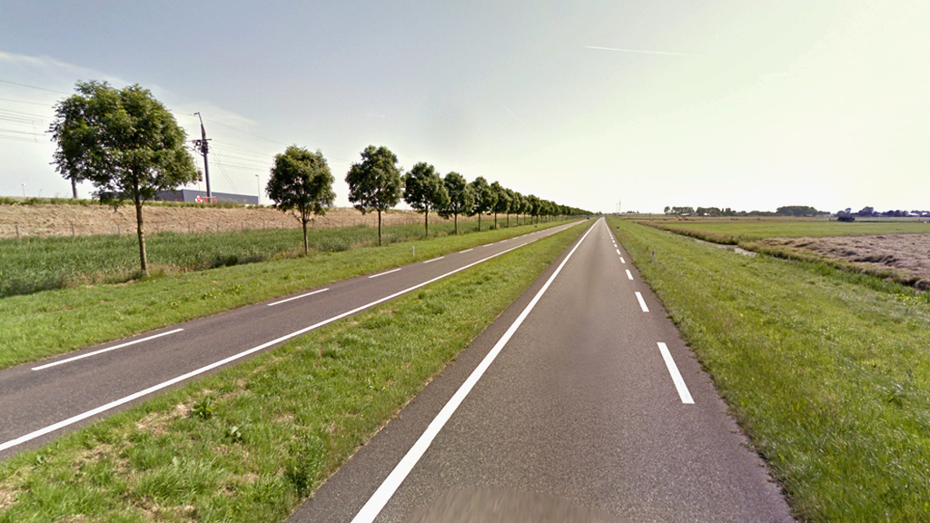 N445 Leiderdorp-Roelofarendsveen afgesloten in nacht 6 op 7 januari